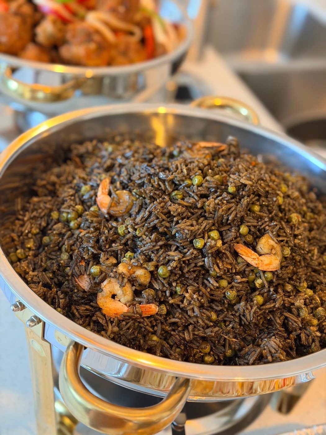 Djon djon rice with shrimp