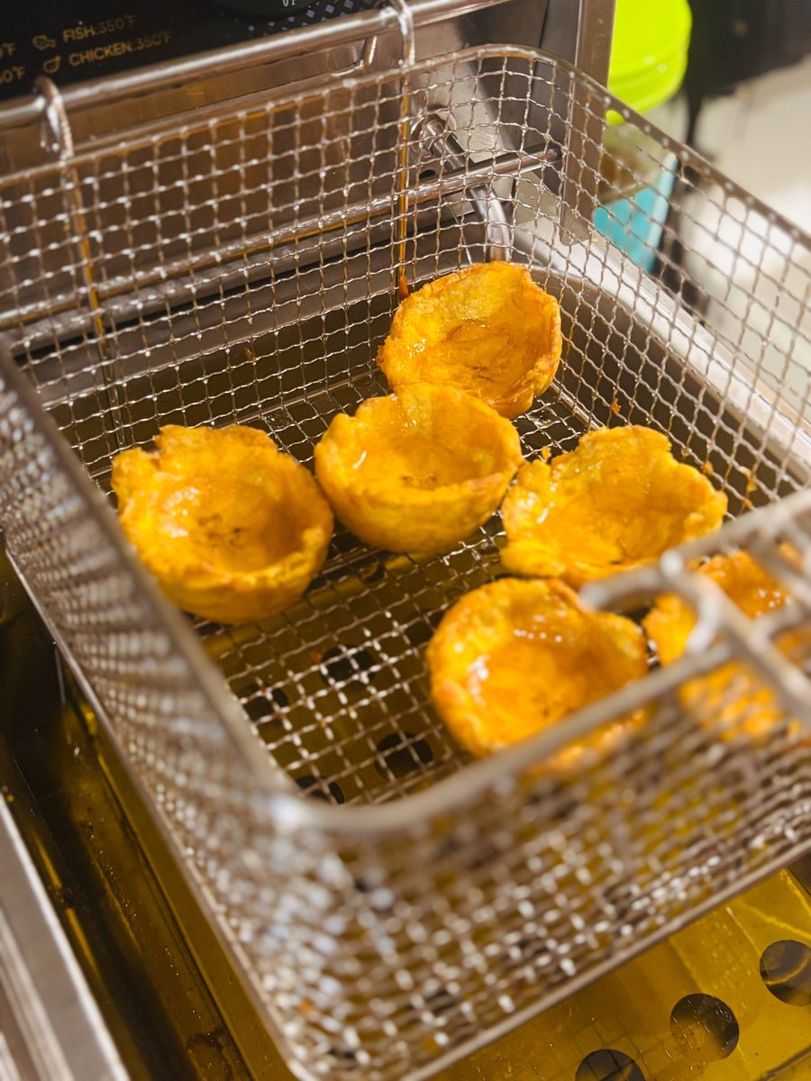 Fried plantain cups